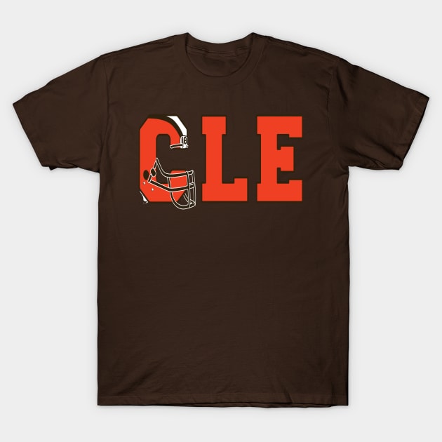 CLE Football Pride T-Shirt by DeepDiveThreads